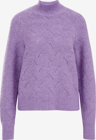 WE Fashion Свитер в Лиловый: спереди