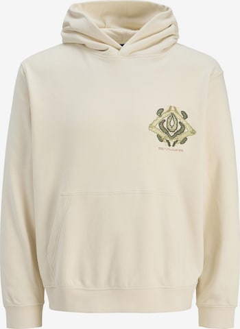 JACK & JONES Sweatshirt in Beige: voorkant