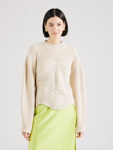 Pullover di Peppercorn in beige: frontale