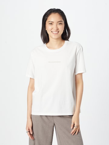 MSCH COPENHAGEN Тениска 'Terina' в бяло: отпред
