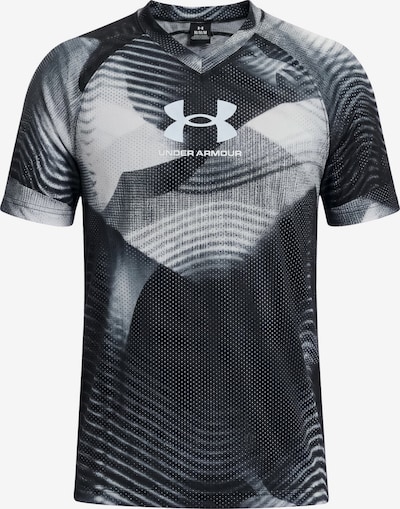 XS dydžio Sportiniai marškinėliai iš UNDER ARMOUR, spalva – šviesiai pilka / juoda / balta, Prekių apžvalga
