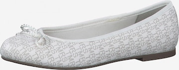 TAMARIS Ballet Flats in White: front