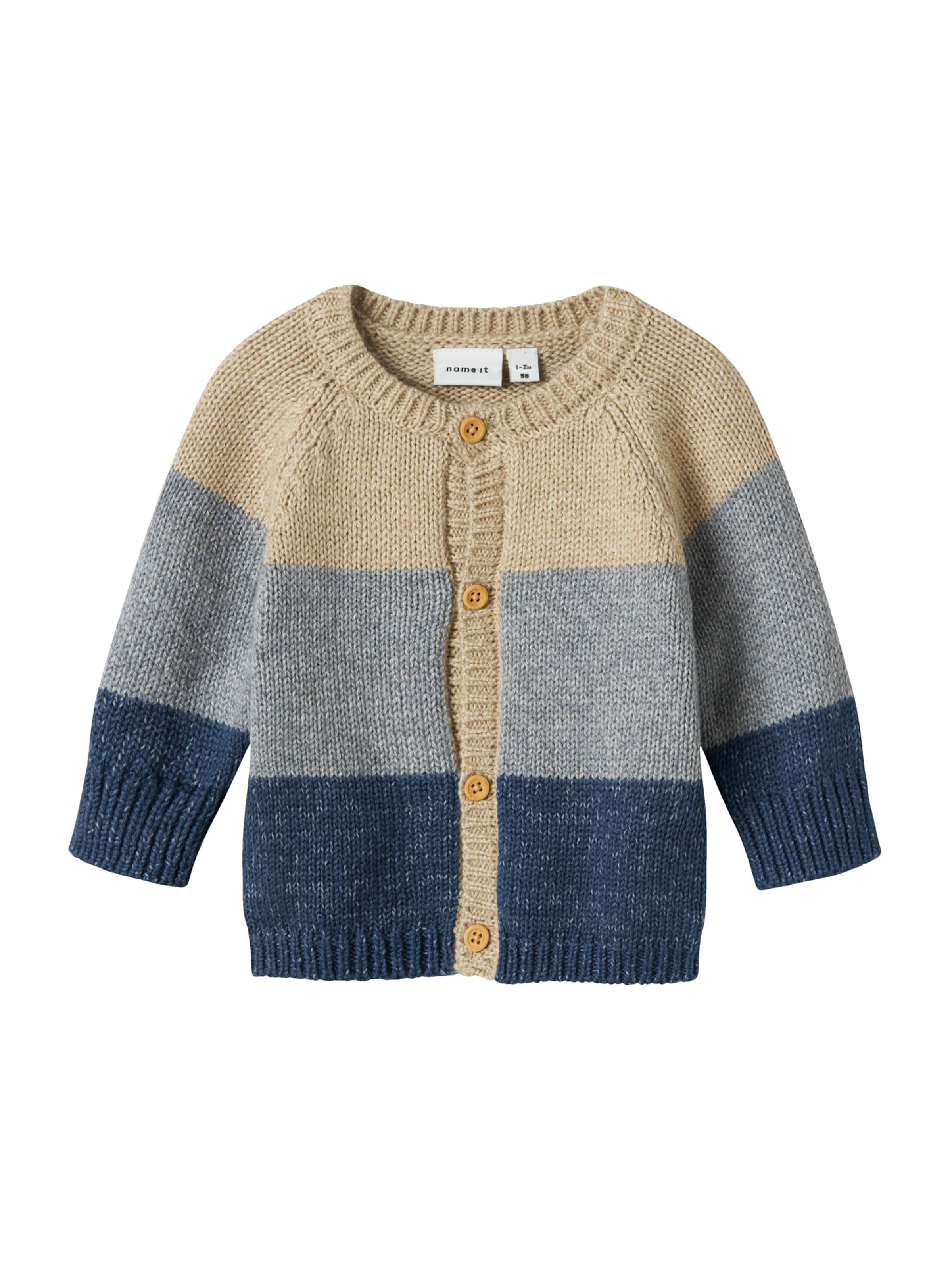 NAME IT Вязаная кофта 'NBMNoller' в Синий: спереди