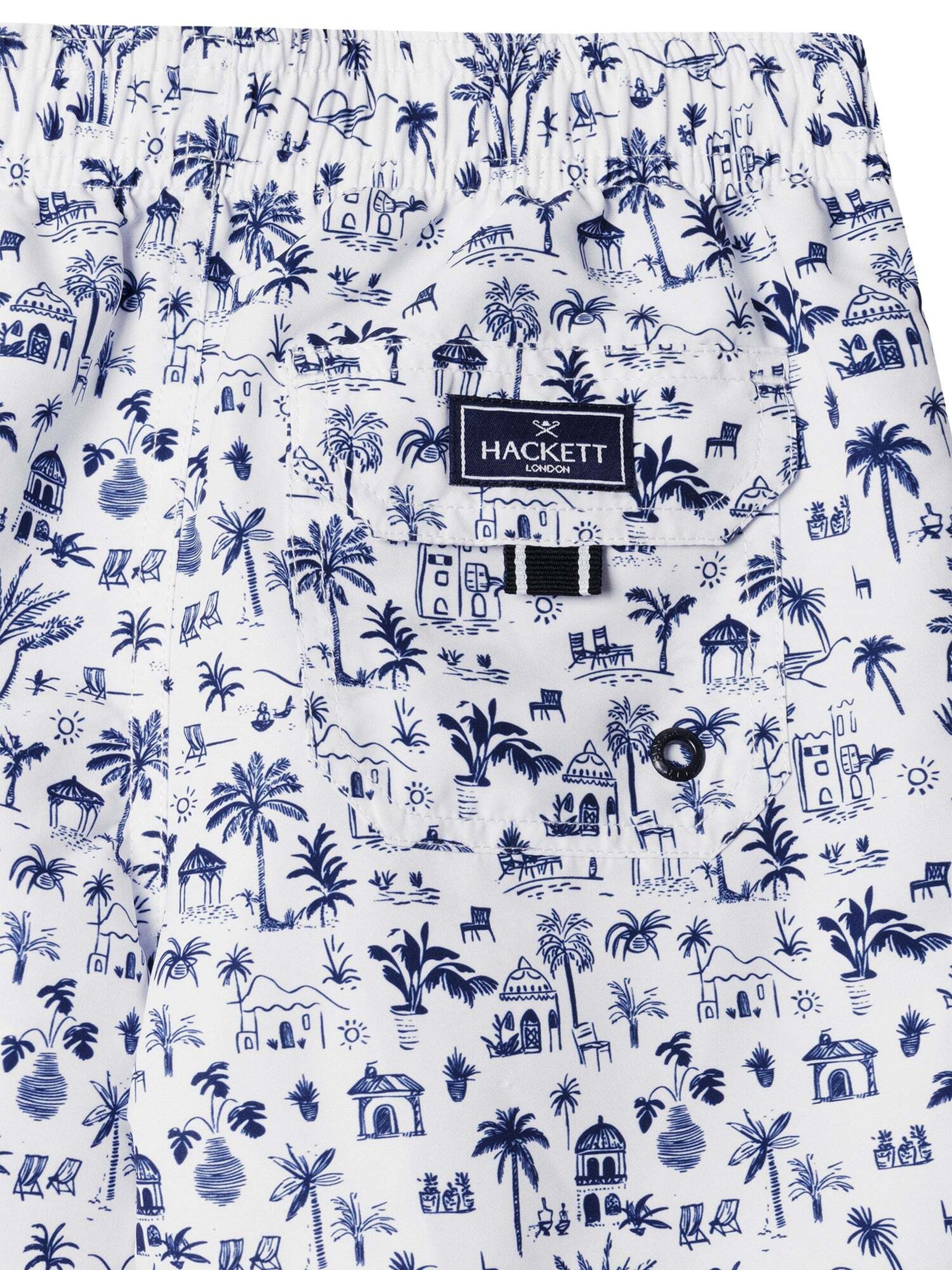 Shorts de bain 'Island' Hackett London en blanc