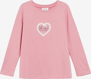 T-Shirt s.Oliver en rose : devant