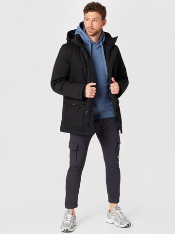 TOM TAILOR - Parka de inverno 'Acrtic' em preto