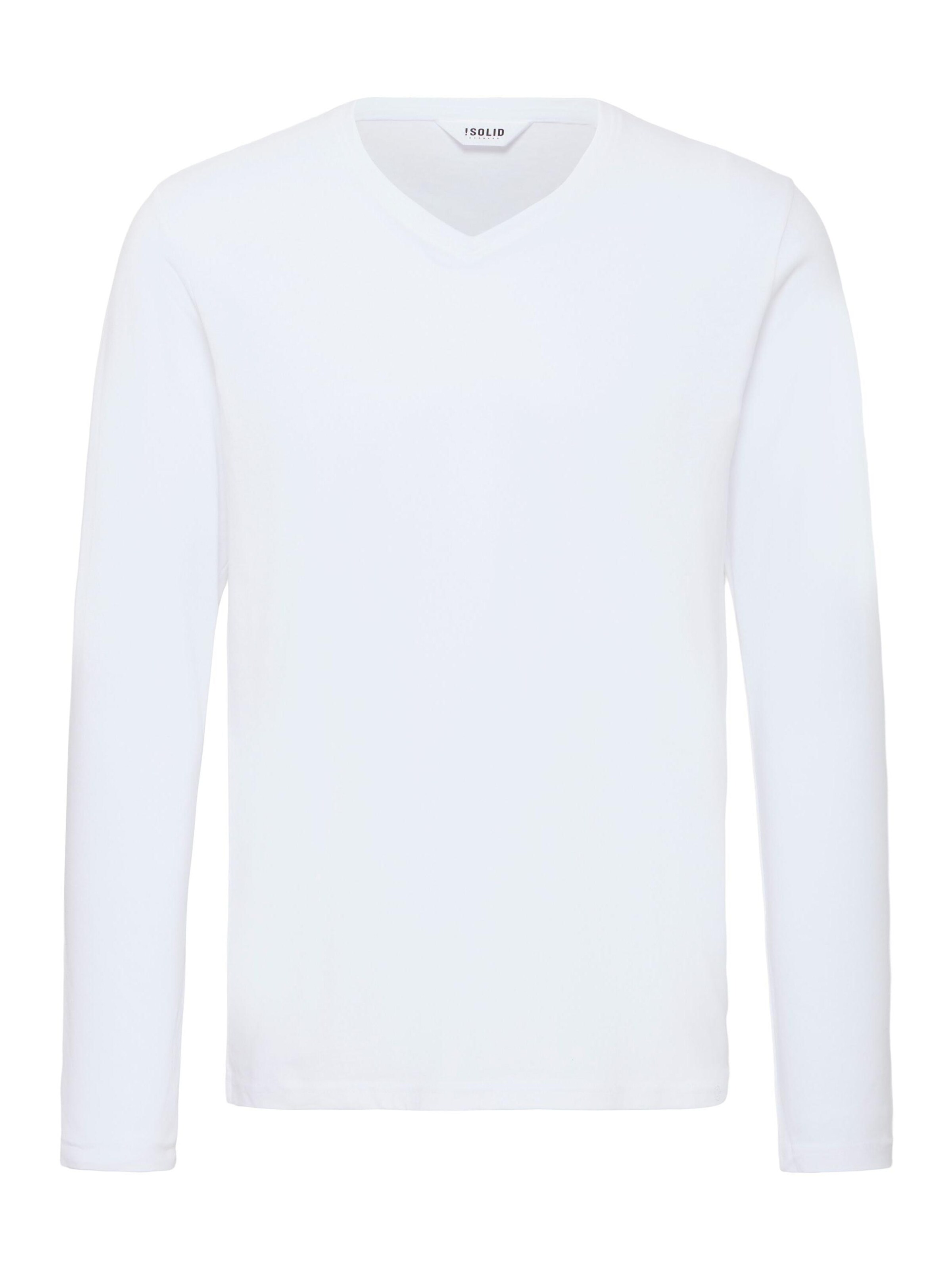 !Solid Shirt in Weiß: Vorderseite