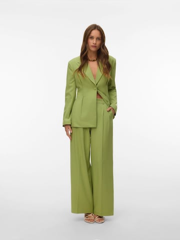 VERO MODA Широки крачоли Панталон с набор 'VMNANCY' в зелено