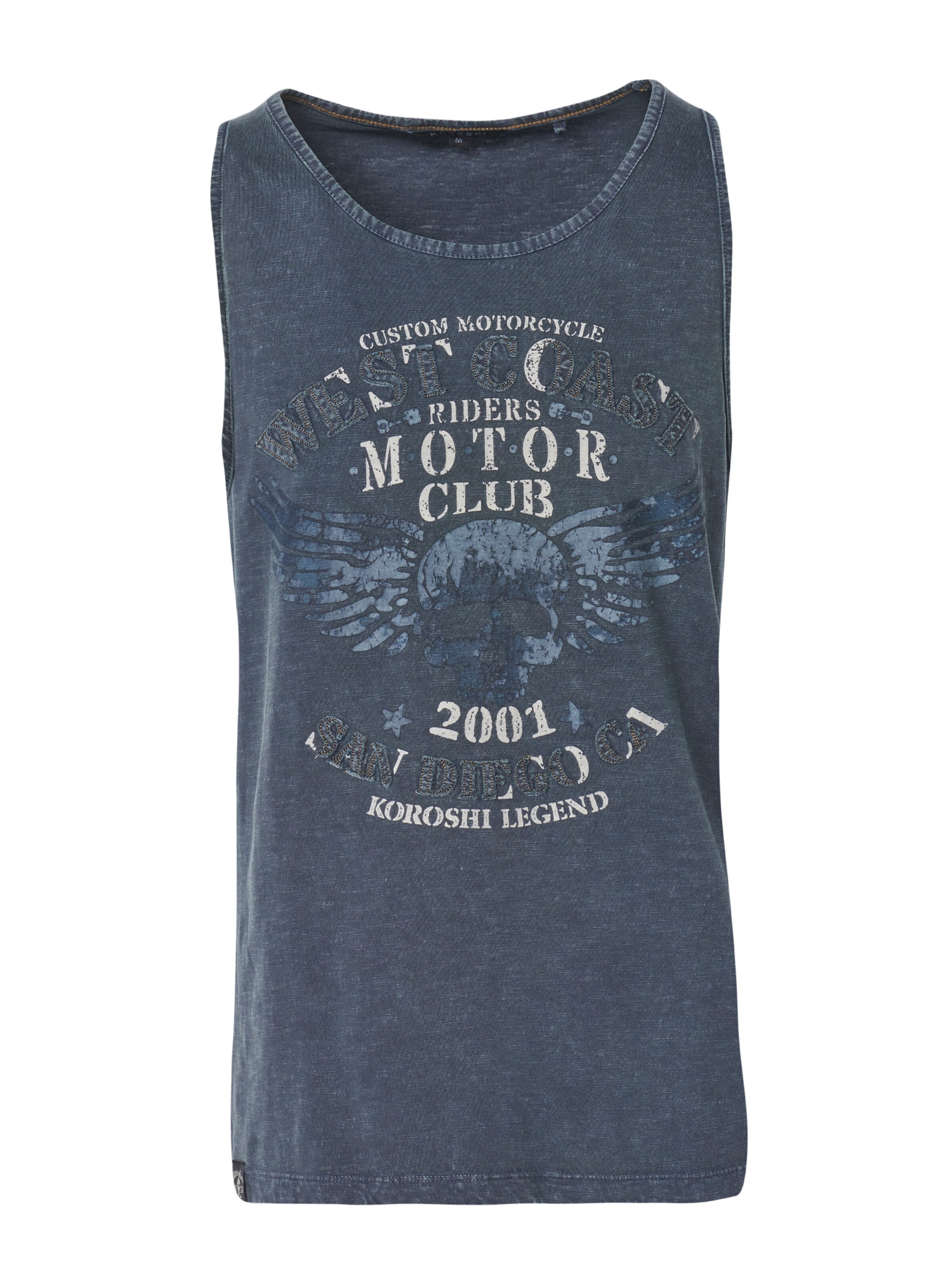 KOROSHI Majica | modra barva: sprednja stran