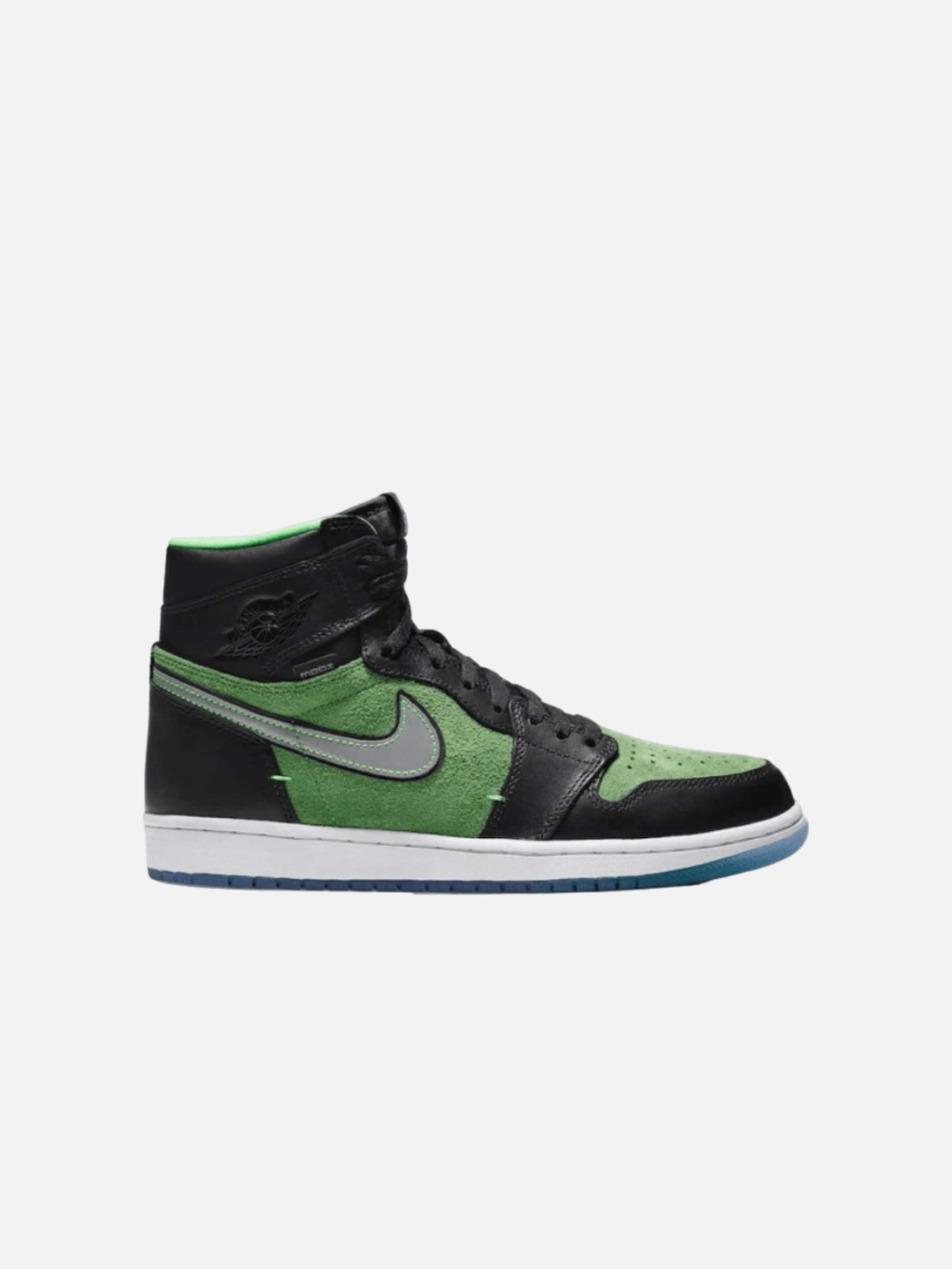 Jordan Sneakers hoog 'Air 1 Retro High Zoom' in Groen: voorkant