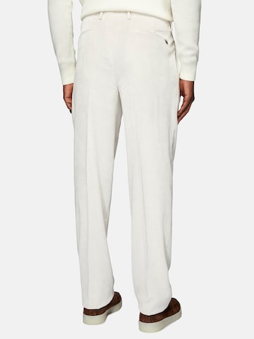 Regular Pantalon à pince Boggi Milano en blanc