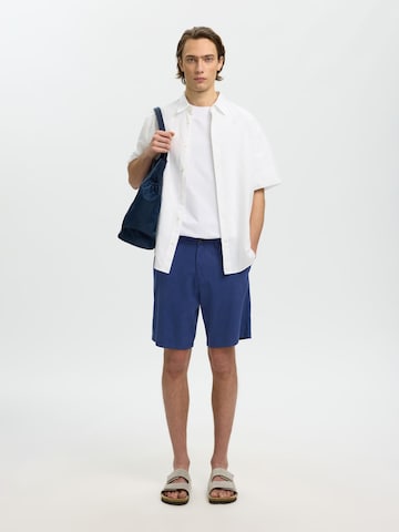 Regular Pantalon SELECTED en bleu