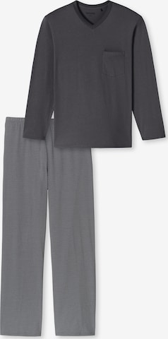 SCHIESSER - Pijama largo ' Comfort Essentials ' en gris: frente