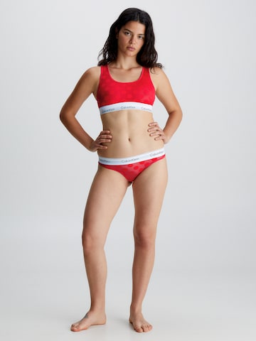 Bustieră Sutien de la Calvin Klein Underwear pe roșu