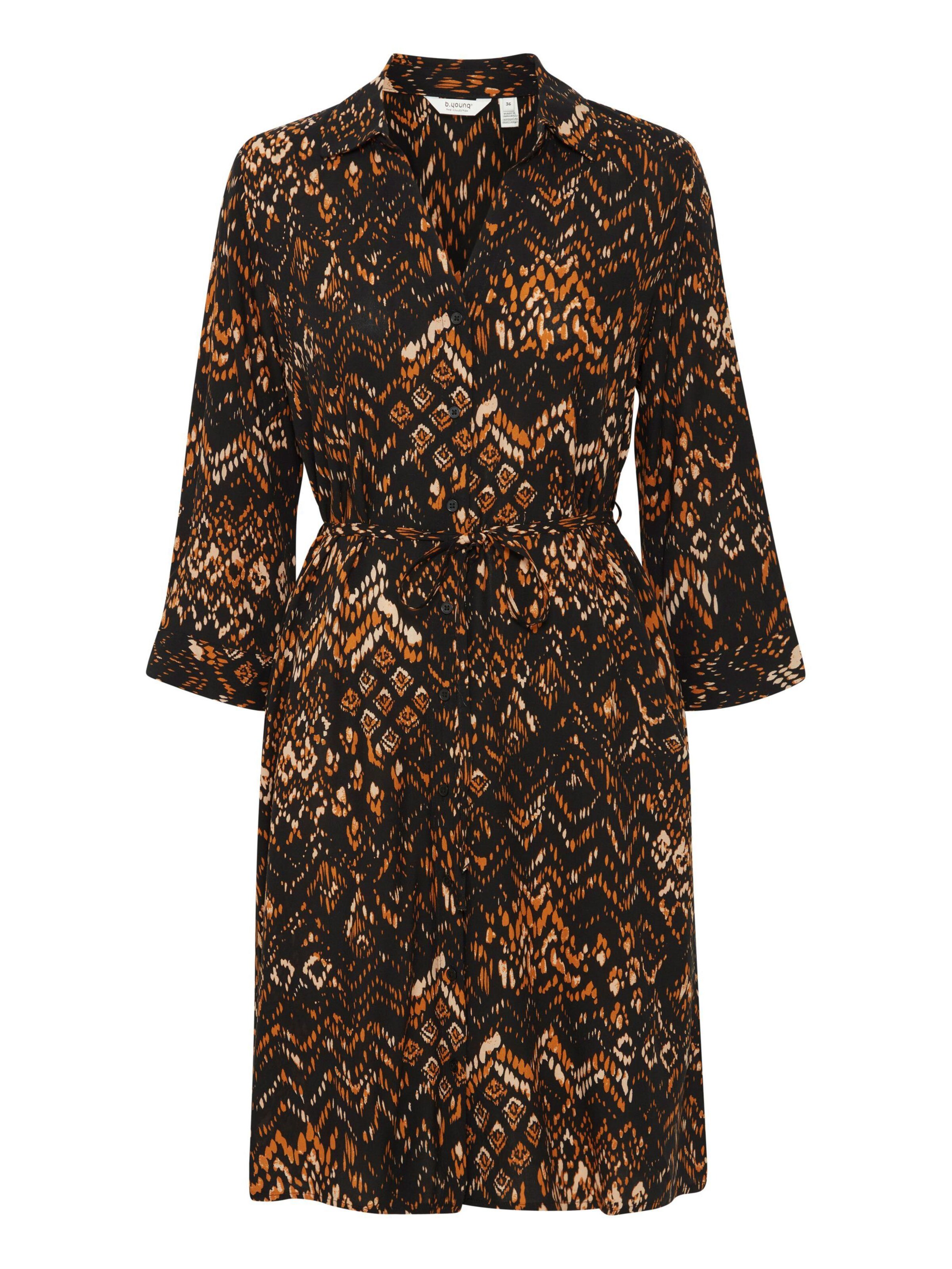 b.young Blusenkleid 'Joella' in Schwarz: Vorderseite