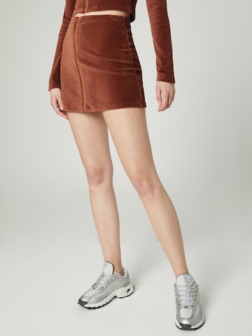 VIERVIER Skirt 'Hira' in Brown: front