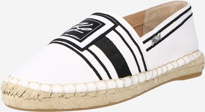 Karl Lagerfeld Espadrilles 'KAMINI' en noir / blanc, Vue avec produit