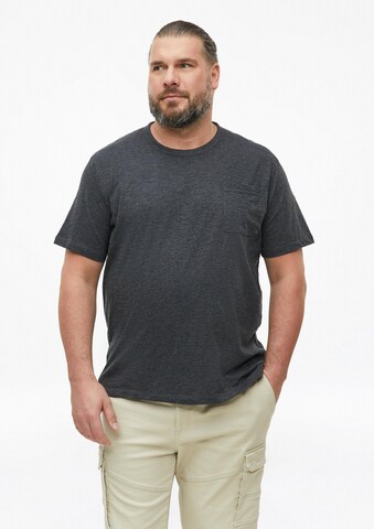 s.Oliver Men Big Sizes Shirt in Black: front