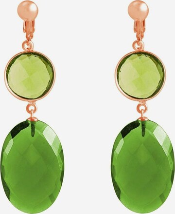 Gemshine Earrings in Green: front