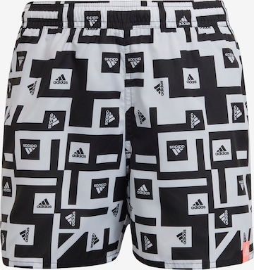 ADIDAS PERFORMANCE Athletic Swimwear 'Must Have Graphic' in White: front