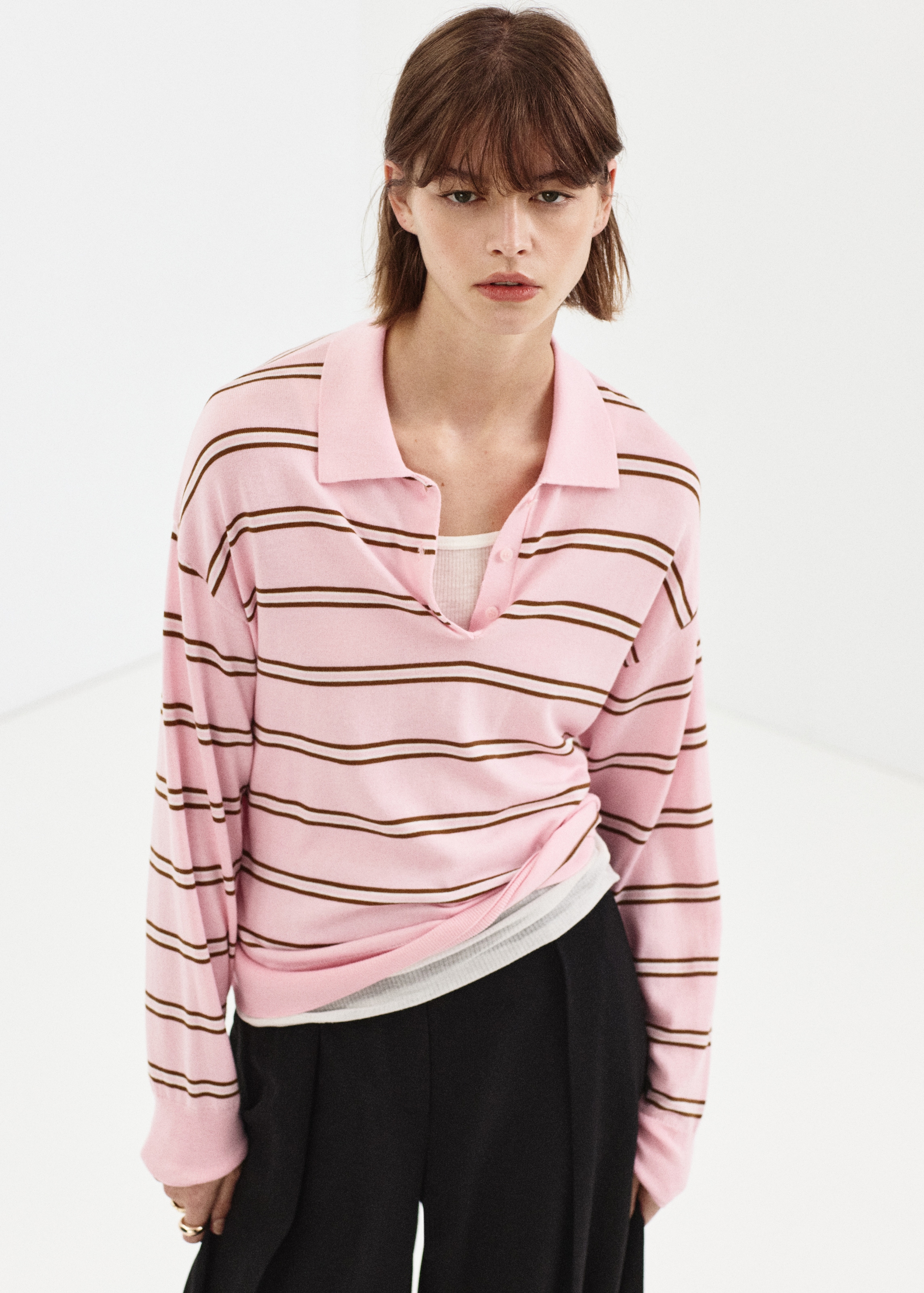 Pullover 'RIRIPOL' di MANGO in rosa: frontale