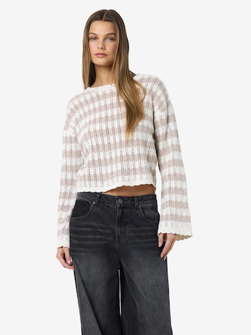 Noisy may - Jersey en beige: frente