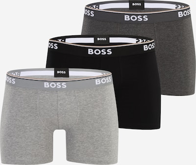 Boxer trumpikės 'Power' iš BOSS, spalva – pilka / tamsiai pilka / juoda, Prekių apžvalga