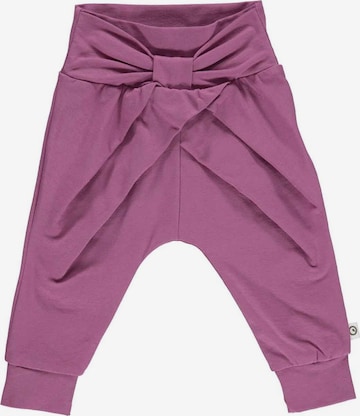 Pantalon 'Cozy Me' Müsli by GREEN COTTON en violet : devant