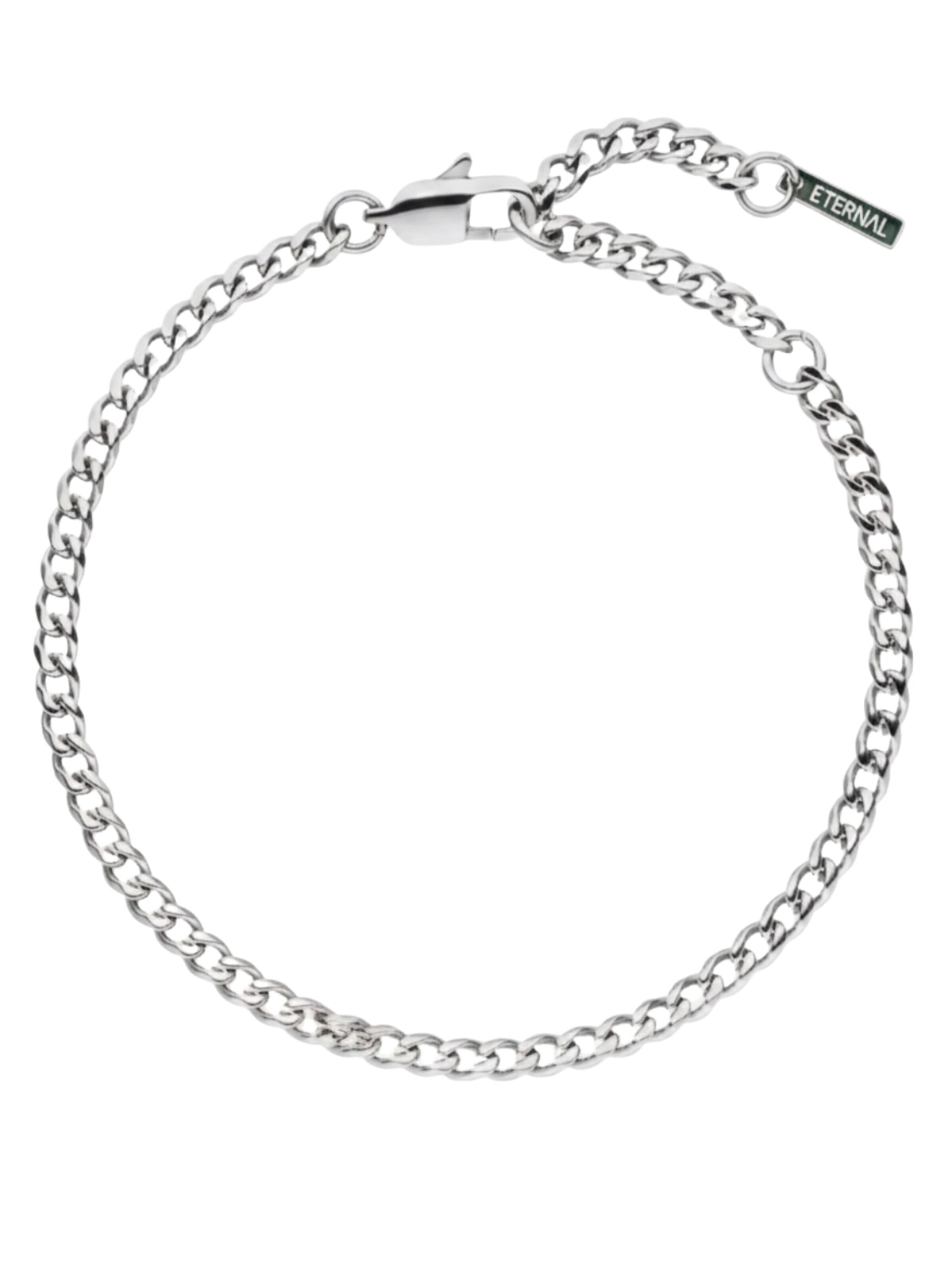 Eternal Bracelet 'Cuban Armband' in Silver: front