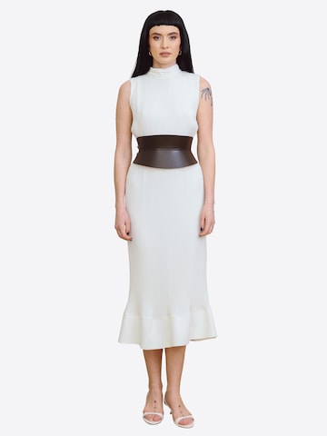 Haute Cuir Riem 'Rounded Hourglass Corset Belt' in Bruin