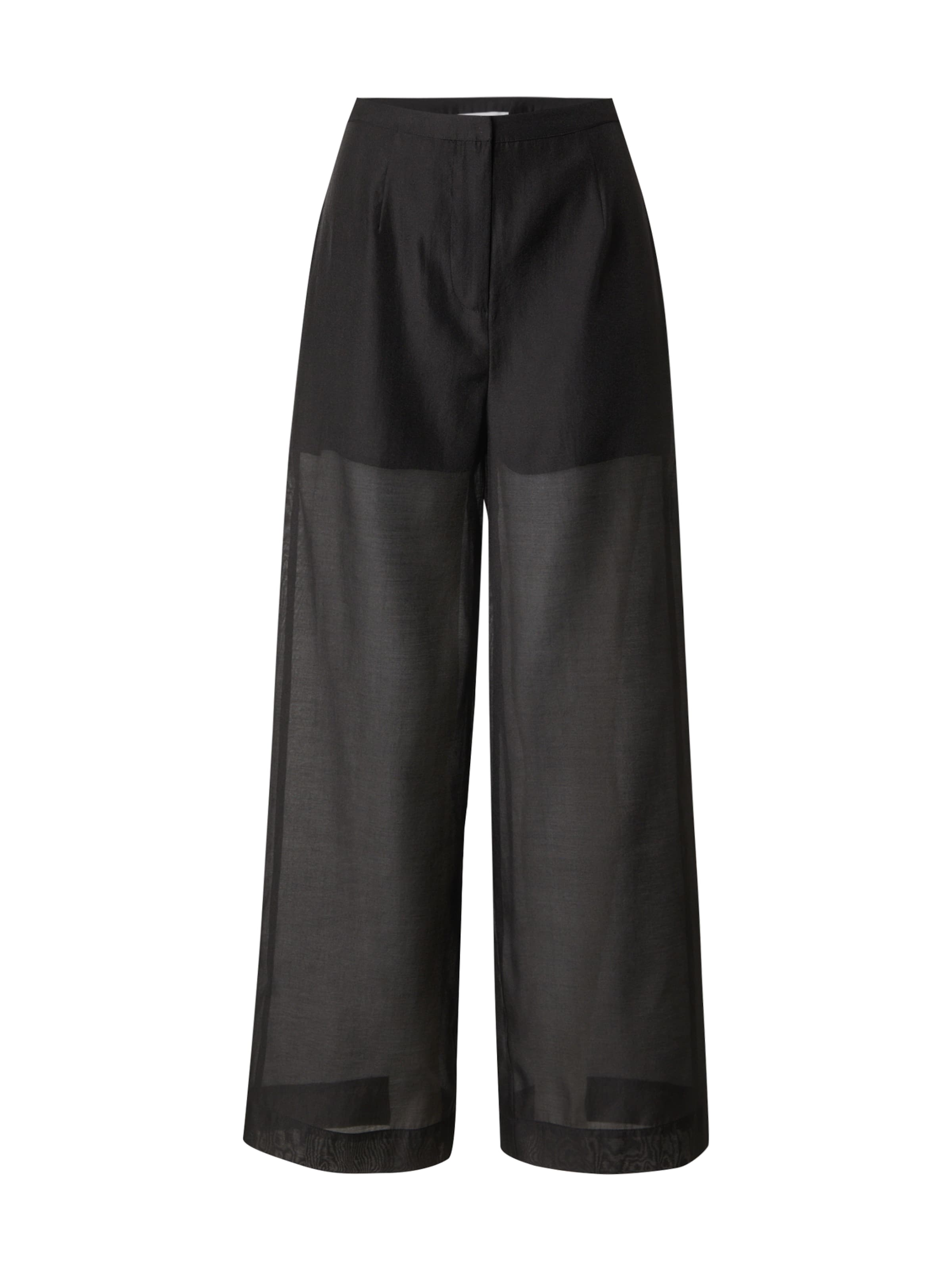 Regular Pantalon 'Pernilla' EDITED en noir : devant