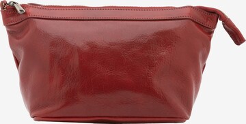 Pochette 'Pochette in vera pelle con zip - I Fratelli' di I Fratelli in rosso: frontale