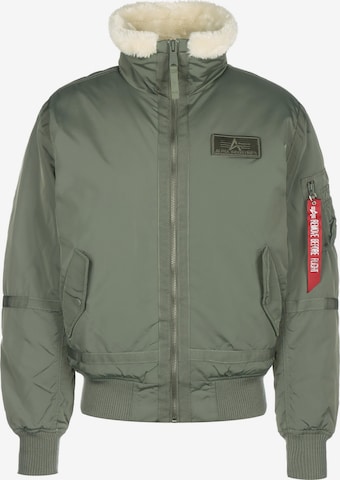 Veste mi-saison ALPHA INDUSTRIES en vert : devant