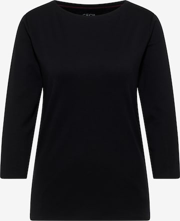 T-shirt CECIL en noir : devant