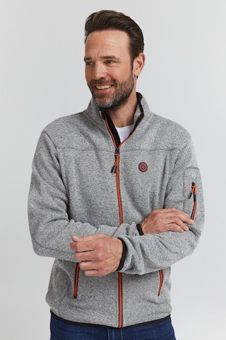 FQ1924 Fleece Jacket 'Pentrus' in Grey: front
