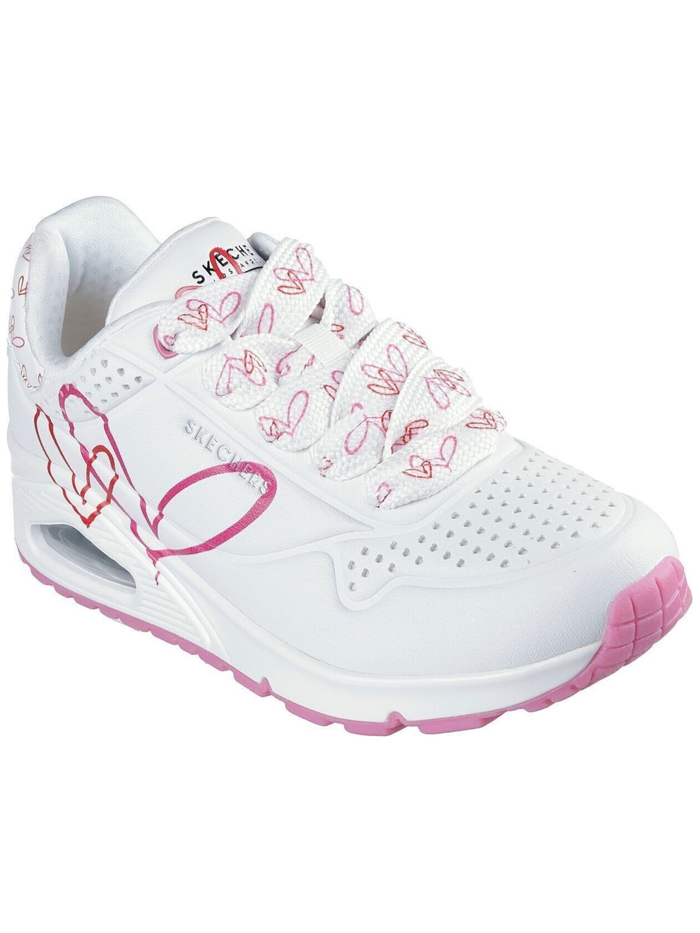 SKECHERS Sportschuh 'Twin Hearts' in Weiß: Vorderseite