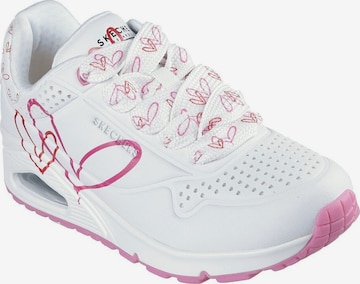 SKECHERS Sports shoe 'Twin Hearts' in White: front