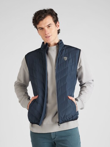 EA7 Emporio Armani Vest, värv sinine: eest vaates