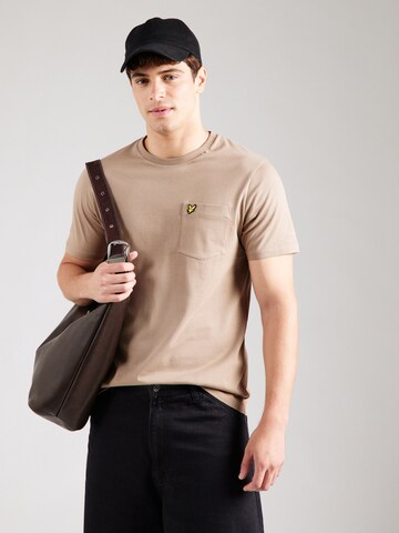 Lyle & Scott Póló - barna: elől