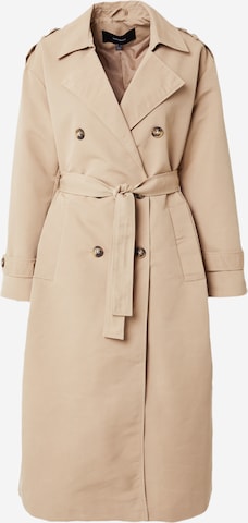 VERO MODA Between-Seasons Coat 'Chloe' in Beige: front