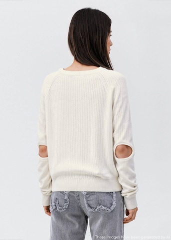 MANGO TEEN Sweater 'Elbow' in White