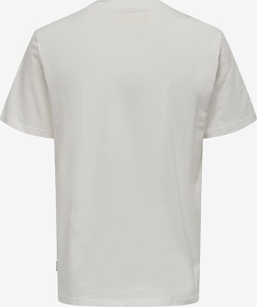 T-Shirt 'Berkeley' Only & Sons en blanc