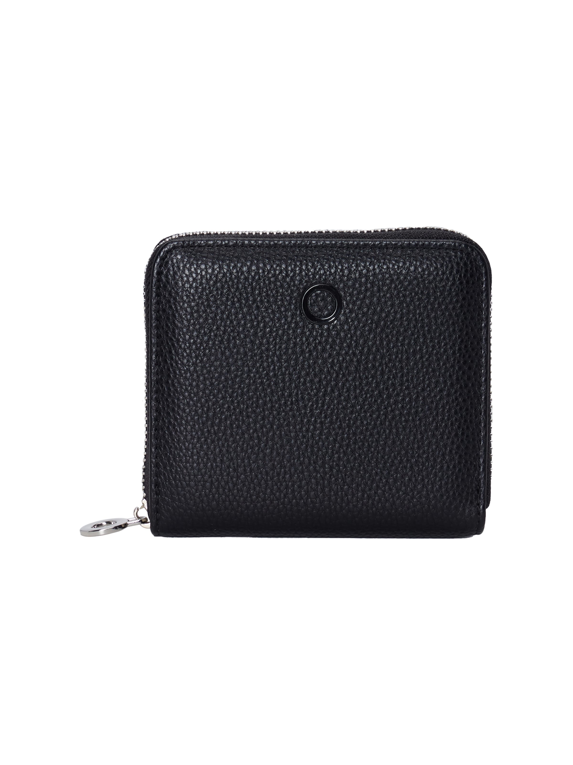 O bag Wallet in Black: front