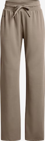 UNDER ARMOUR Skinny Workout Pants 'Motion Open Hem' in Brown: front