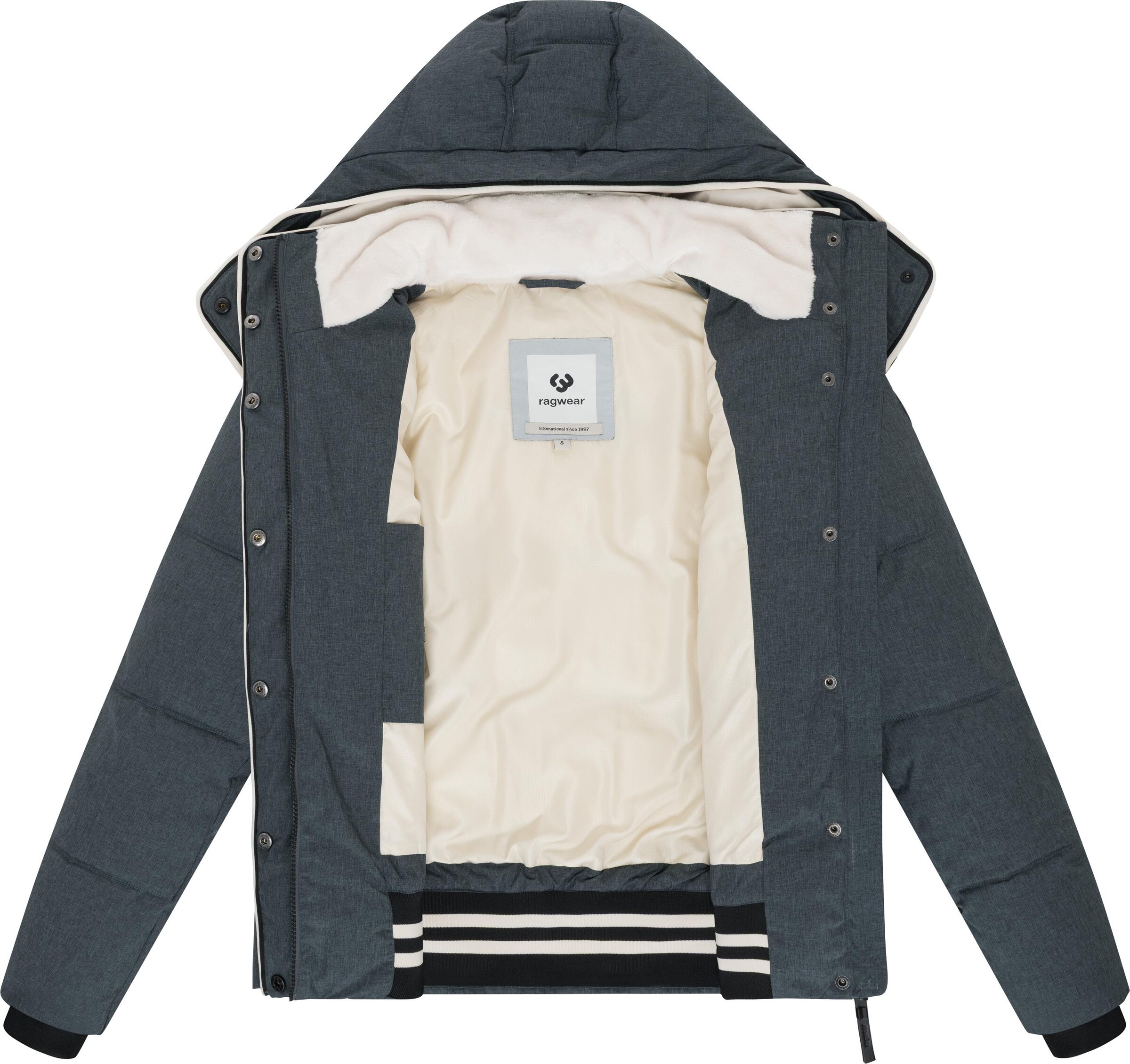 Ragwear Winter Jacket 'Gleama' in Grey