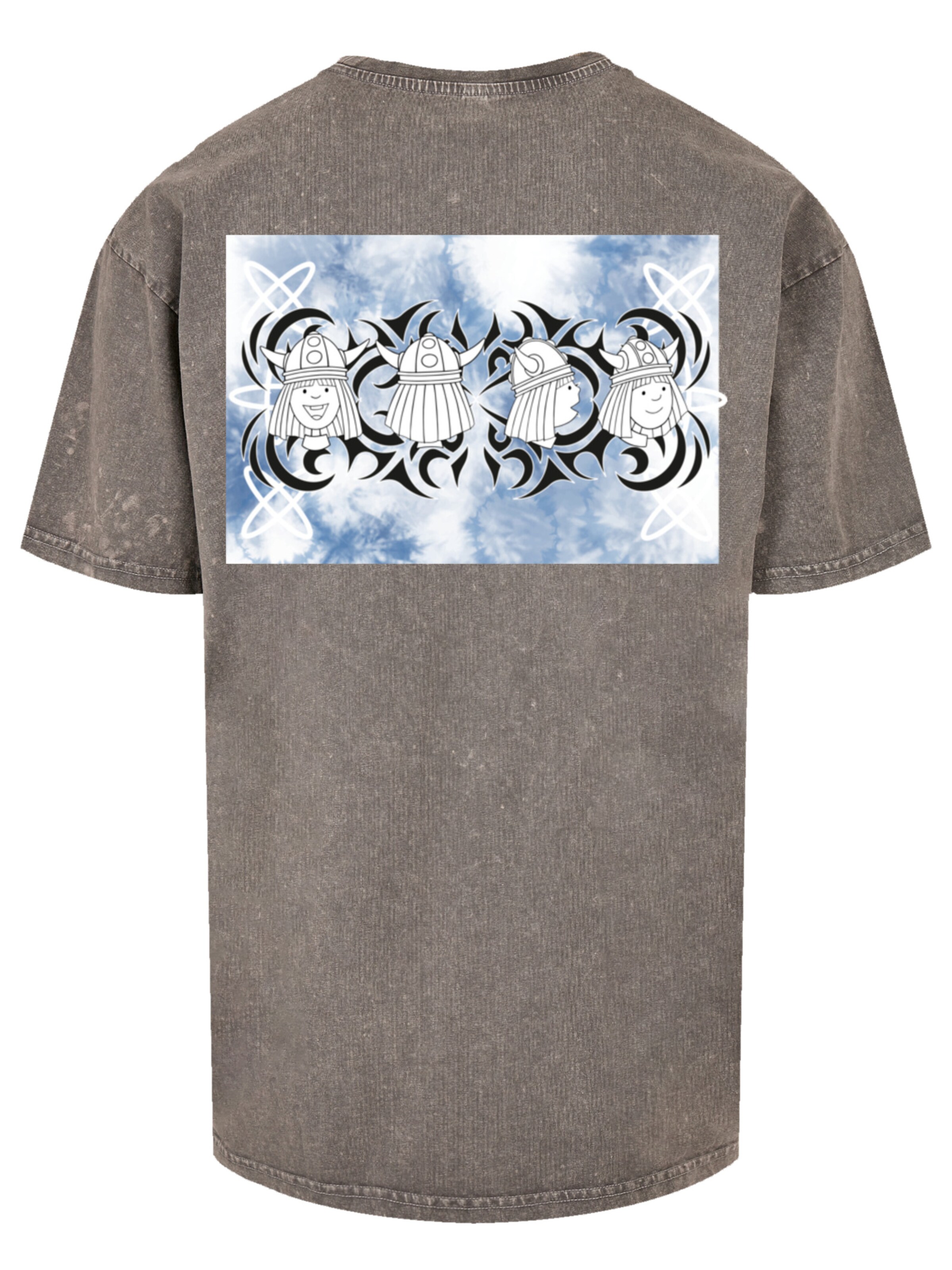 T-Shirt 'Wickie und die starken Männer Turn Your Head' F4NT4STIC en gris