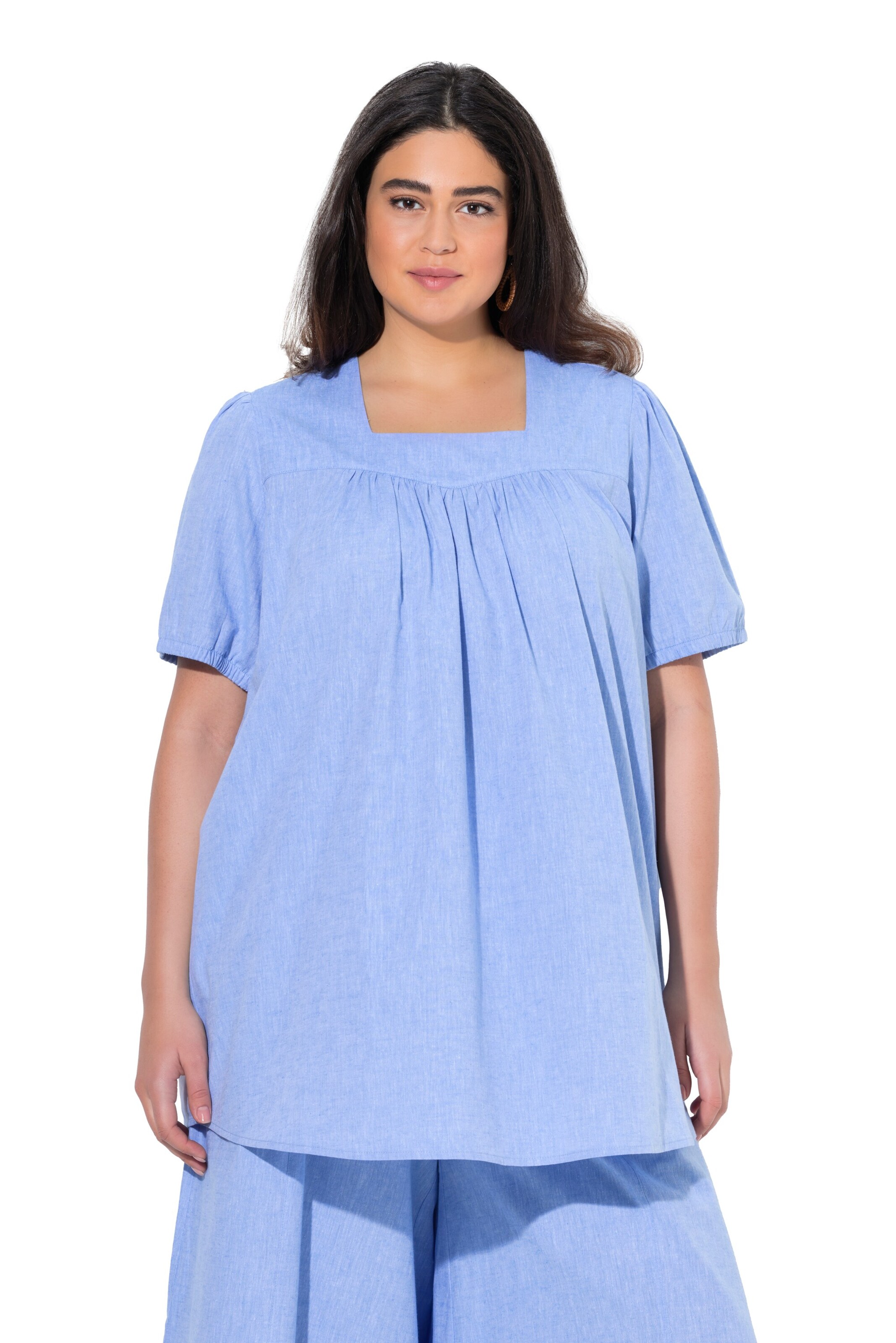 Ulla Popken Bluse in Blau: Vorderseite