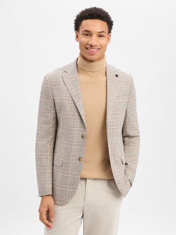 HECHTER PARIS Regular fit Business Blazer in Brown: front