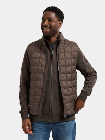 Gilet 'Samuel' Didriksons en marron : devant