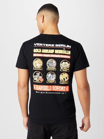 Vertere Berlin T-Shirt 'GOLDANKAUF' in Schwarz: predná strana